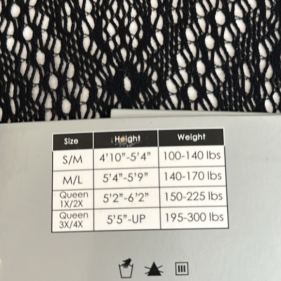 Fishnet lace tights size M/L NWT w/Fishnet coverup + extra wrap & 2 swim tops - Picture 10 of 12